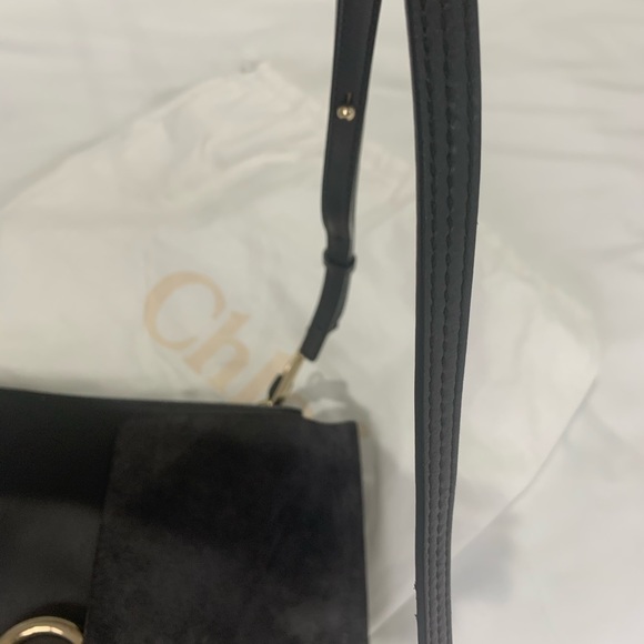 Chloe Faye Suede Calfskin Medium - Dark Grey - Picture 2 of 8